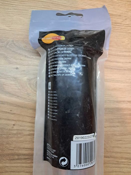 Rura do syfonu z kołnierzem 32mm/30cm chromowana Equation