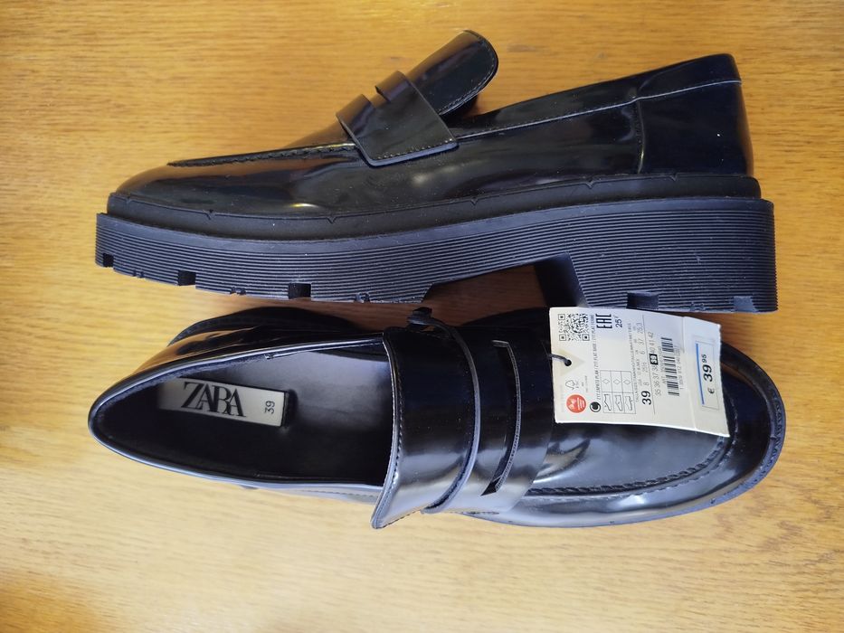 Туфлі лофери ZARA, 39 розмір