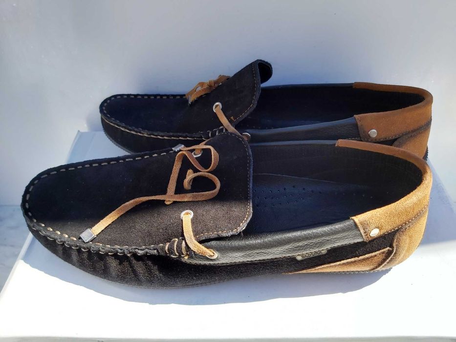 Mokasyny zamszowe BADURA sneakersy trzewiki 41