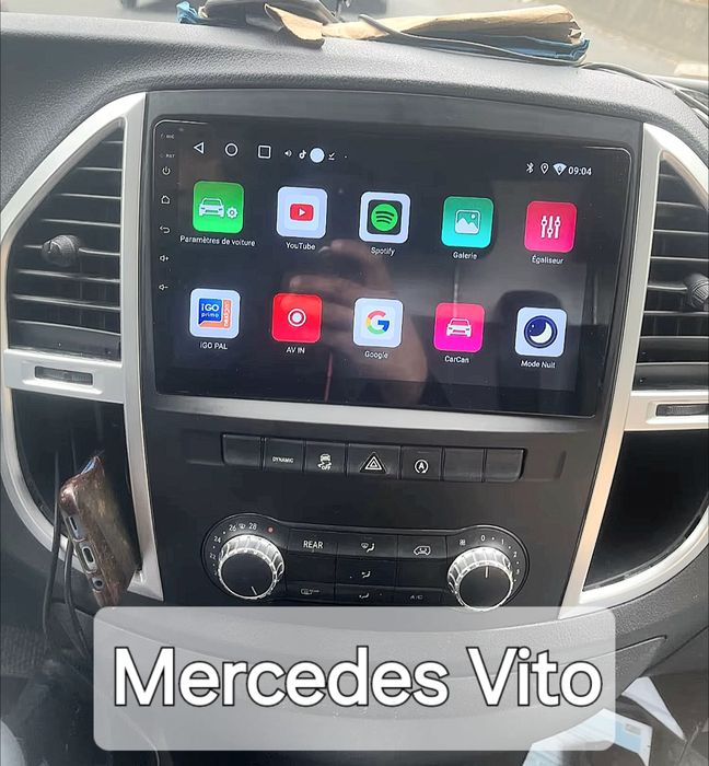 Rádio Android 14 com GPS Mercedes Vito 3 (Artigo Novo)