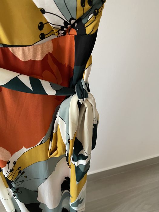 Vestido longo e fluido