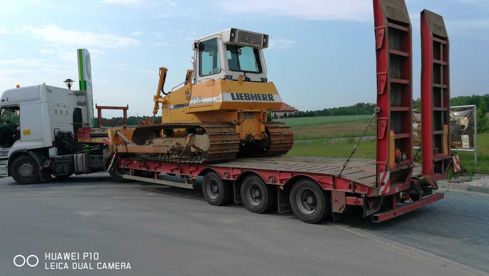 Transport niskopodwoziowy maszyn koparek, melaminy  platforma KOBNEXT