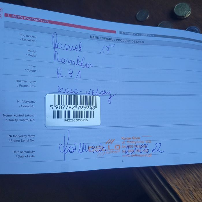 Rower mtb romet rembler