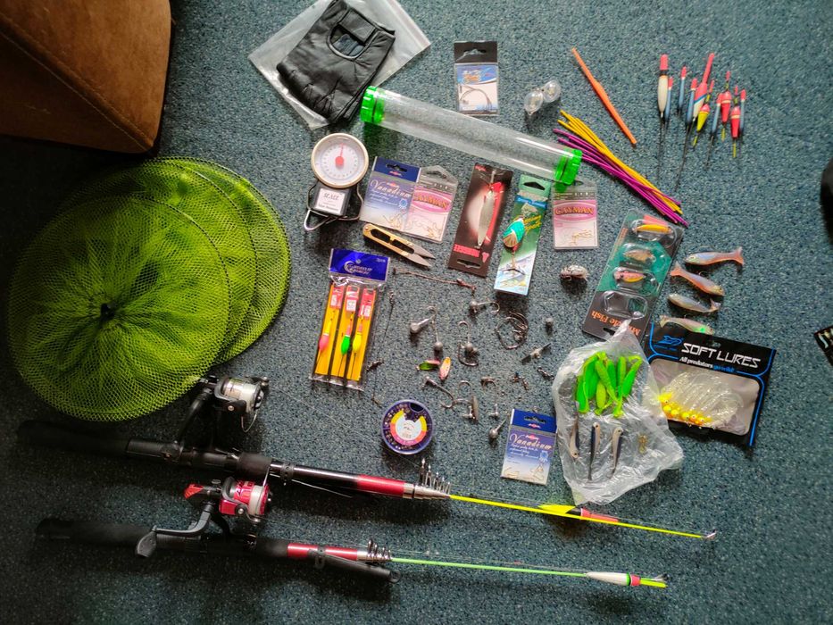 2 kompletne wędki na spławik 3 m i 2,10m + dodatki