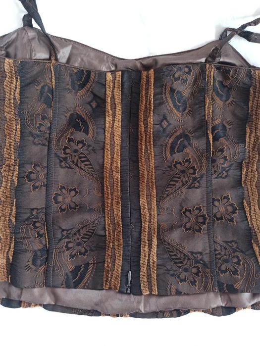 Вінтажний укорочений топ корсетного типу