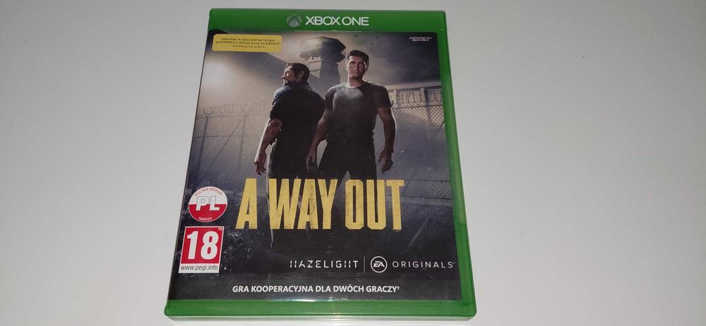 xbox one A WAY OUT po polsku, fabuła dla 2 graczy, polska okładka gra na płycie