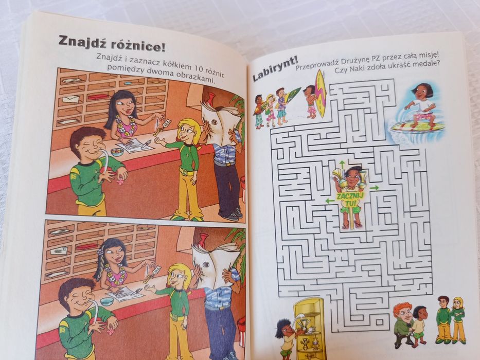 "Drużyna PZ",  Misja 1: Zawody surfingowe, komiksy, gry, quizy, itp.