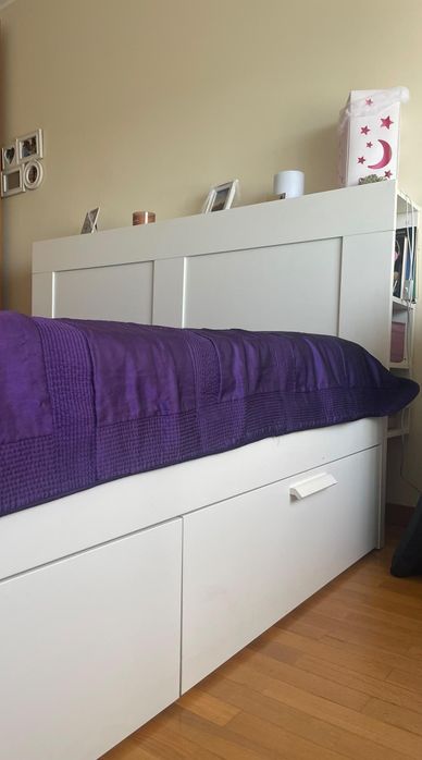 CAMA IKEA BRANCA 160x200 cm