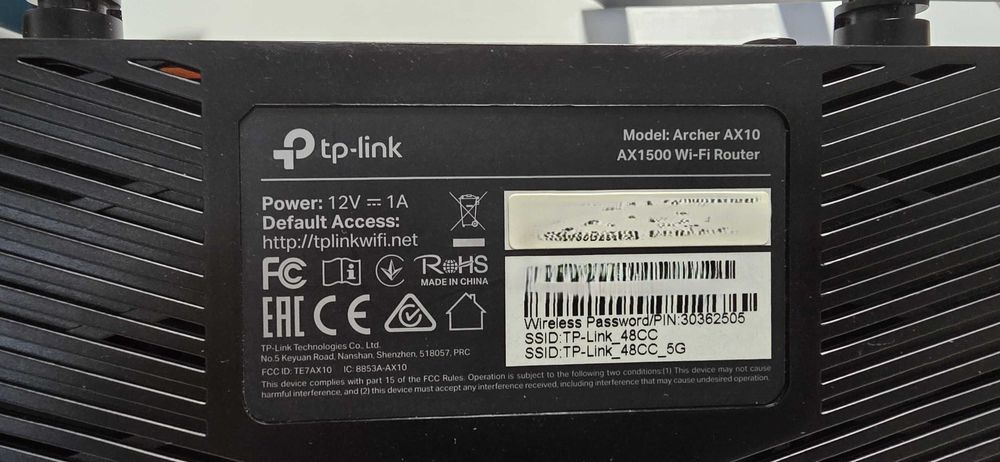 Roteador Wi-Fi 6 TP-Link Archer AX10 / AX1500 - Dual Band