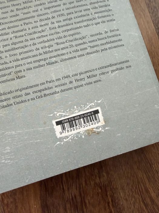 Livro “Sexus” de Henry Miller