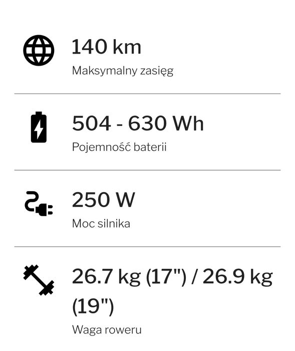 Rower elektryczny Ecobike x-cross white 19/14