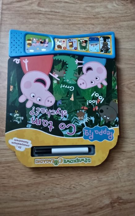 Nowa dźwiękowa książeczka ze zmywalnym flamastrem Peppa Pig