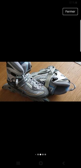 Patins em linha usados 1 única vez