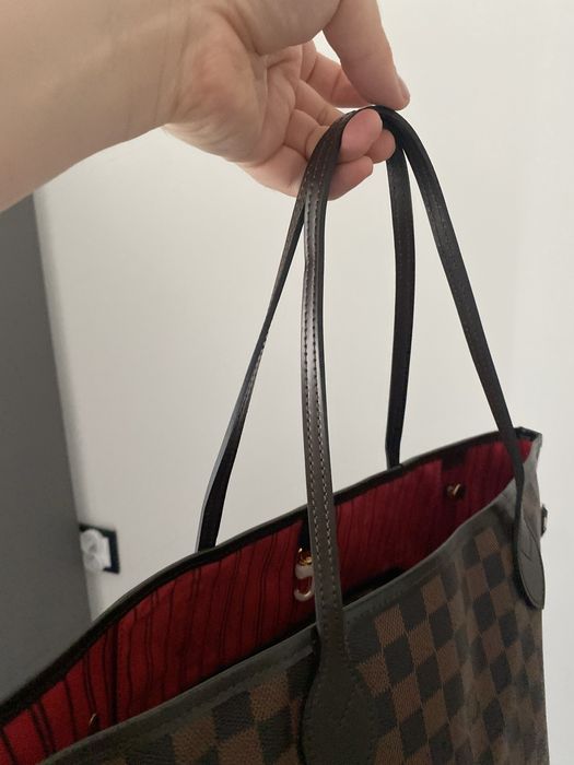 Louis Vuitton Neverfull MM skóra naturalna