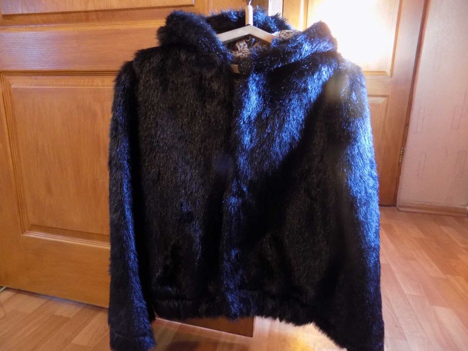 полушубок эко норка автоледи, размер 44-46.новая.