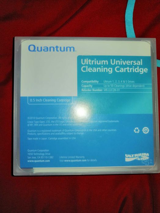 Quantum kaseta czyszcząca ultrium cartridge do napędów LTO streamerów