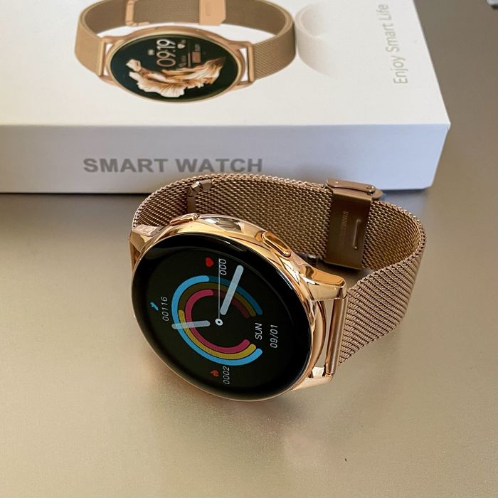 Nowy złoty SmartWatch Funkcja Dzwonienia Bransoleta + Pasek Gratis