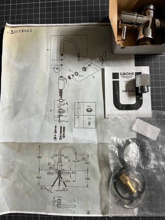 Torneira de cozinha GROHE Eurostyle Cosmopolitan de 3 vias