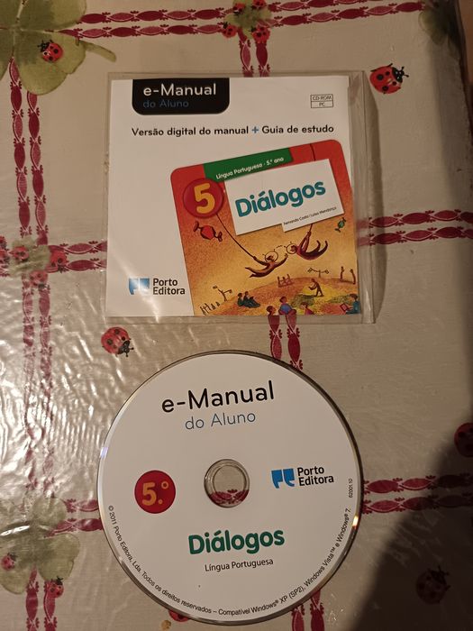 cd  rom   dvd manual do  aluno 5 ano diálogos Língua portuguesa