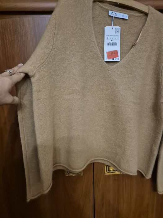 Zara kaszmirowy sweter