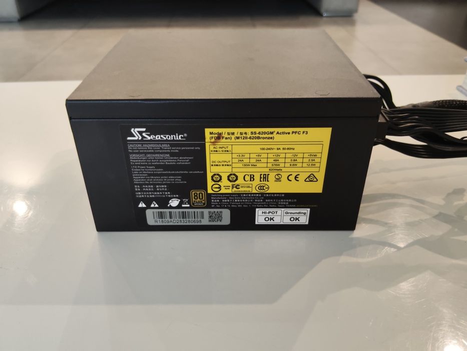 Fonte Seasonic M12II Evo Bronze 620W – 80 Plus Bronze – Modular
