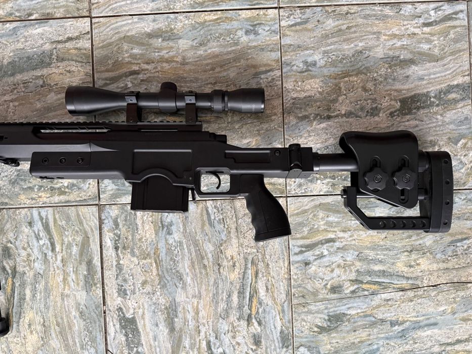 Дитяча гвинтівка з оптикою і сошками