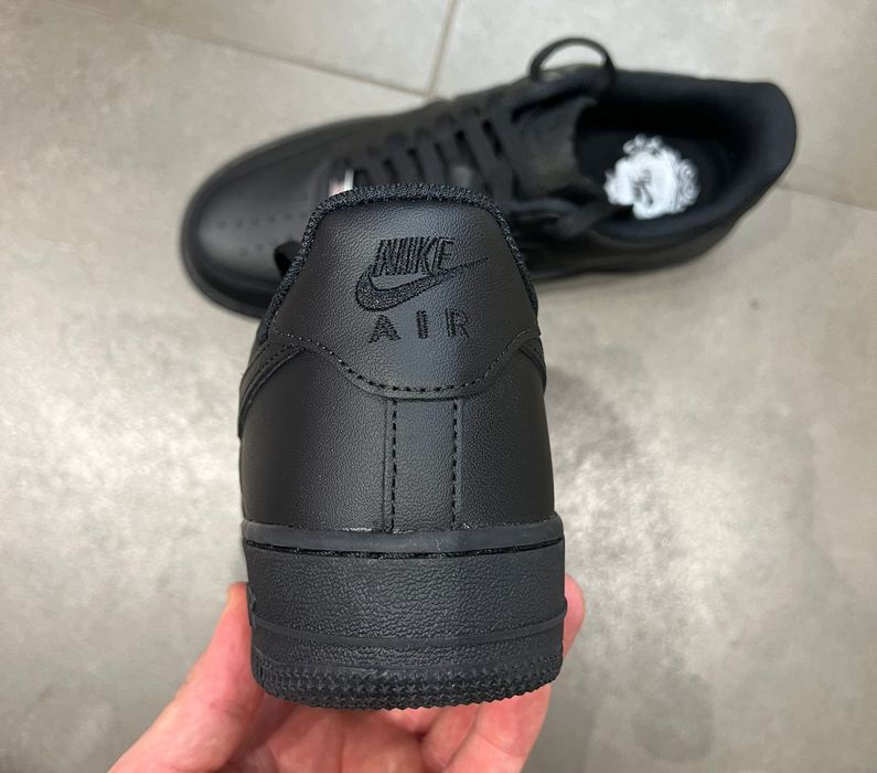 Nike air force 1 cale czarne  buty damskie 37 - PROMOCJA