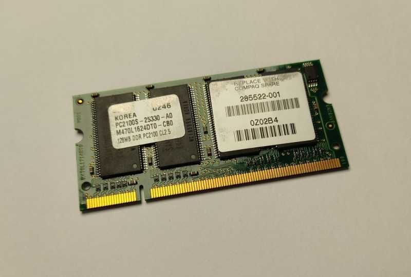 Memória RAM 128mb DDR PC2100 cl2.5 korea  - Envio GRÁTIS