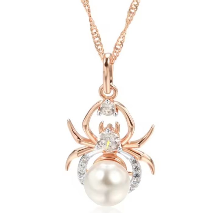 Набір сережки, кулон, ланцюжок з медичного золота