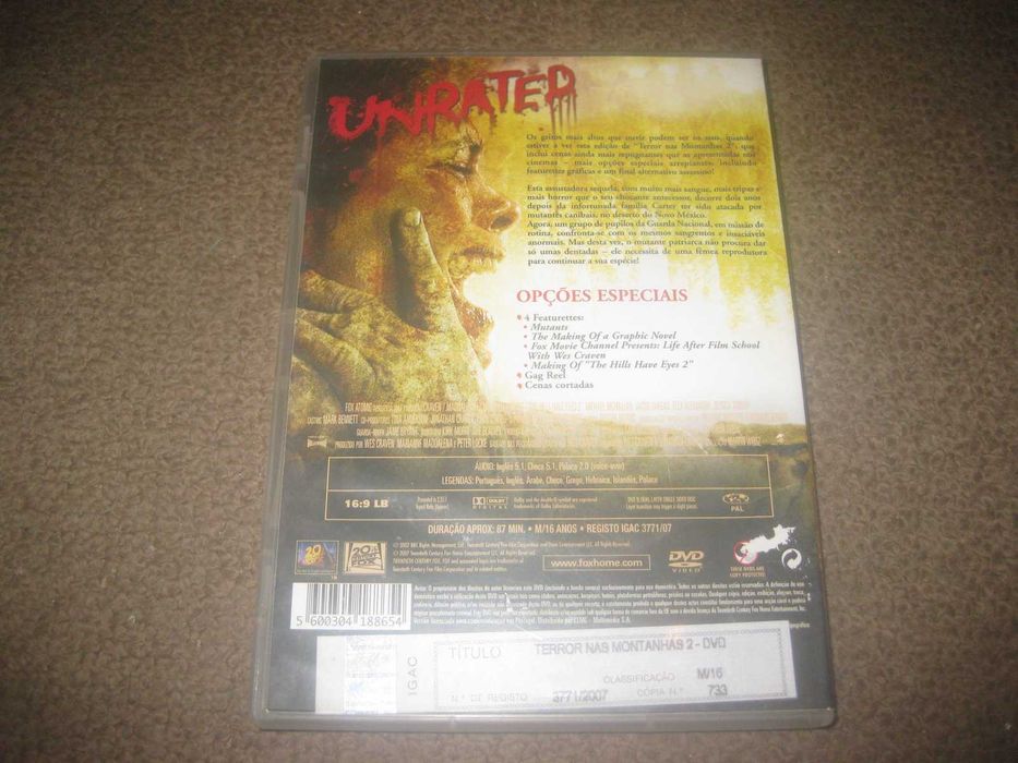 DVD "Terror nas Montanhas 2" de Martin Weisz/Raro!