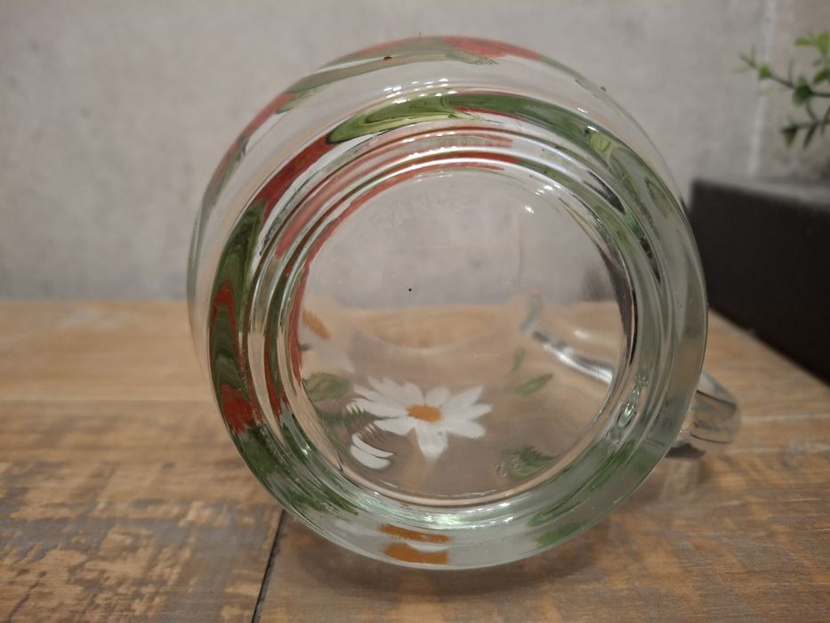 Kubek szkło ręcznie malowany