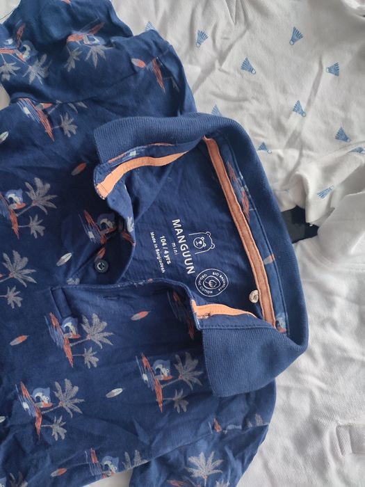 zestaw trzech koszulek polo rozmiar 104