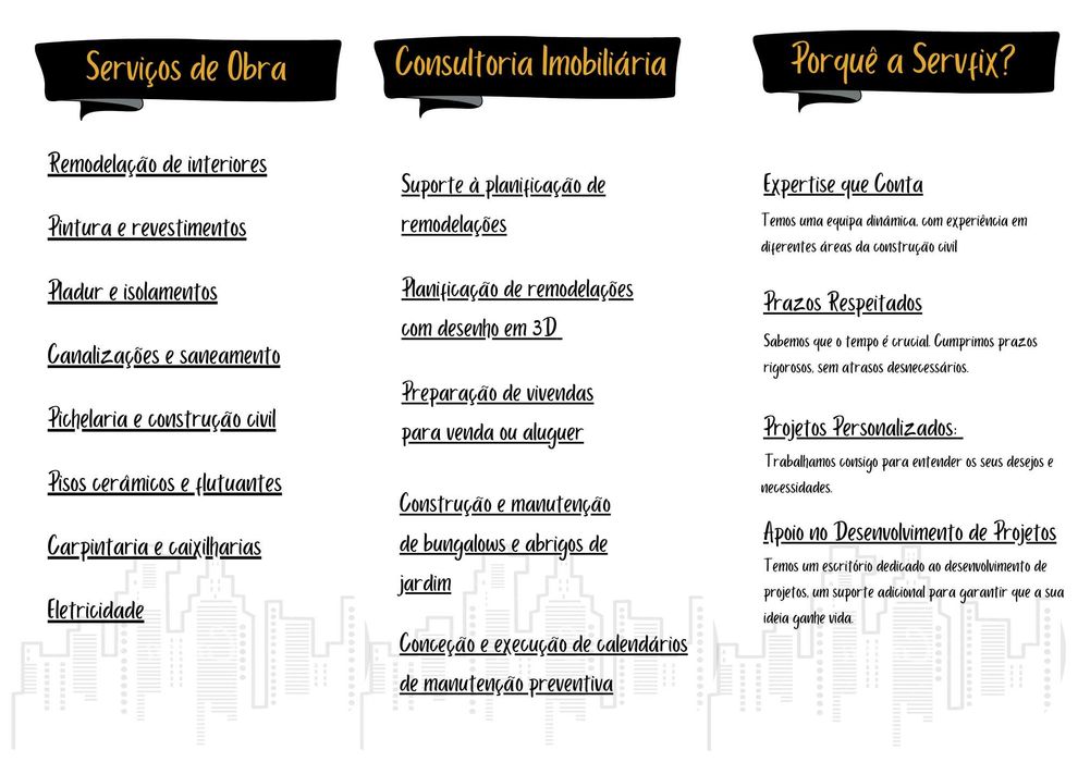 Serviço de Transportes e Mudanças. Serviços de manutenção e reparação
