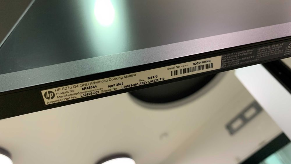 Монітор HP E27d G4 27" 2K QHD IPS (6PA56A4)