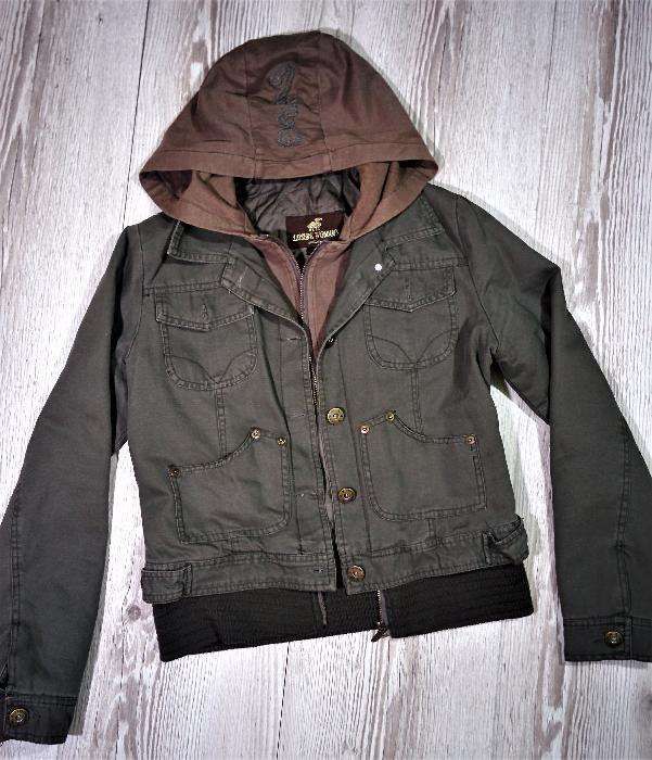 Крутая укороченная парка на стеганой подкладке