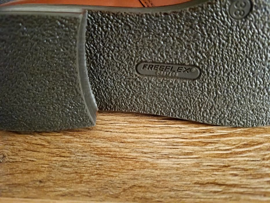 Nowe skórzane sztyblety, botki roz 38, 24.5 cm