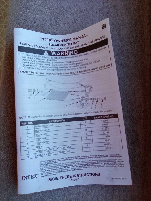 Aquecimento para piscinas Intex