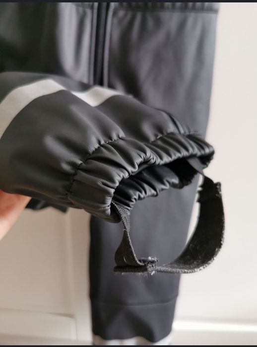 86 / 92 Ocieplane zimowe spodnie na śnieg sanki kombinezon ferie polar