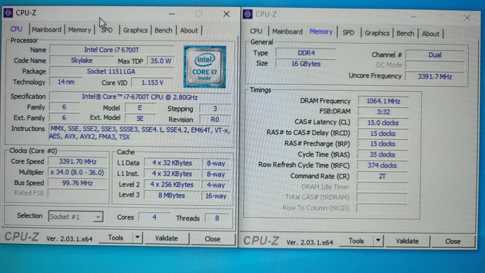 Міні ПК HP ProDesk 600 G3 mini i7-6700T, 2x8Gb, SSD M.2 NVME 1Tb, WiFi