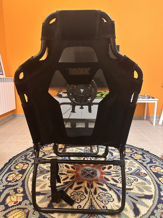 Cockpit VEVOR para Sim Racing com Banco – Suporte para Volante, Caixa de Velocidades e Pedais