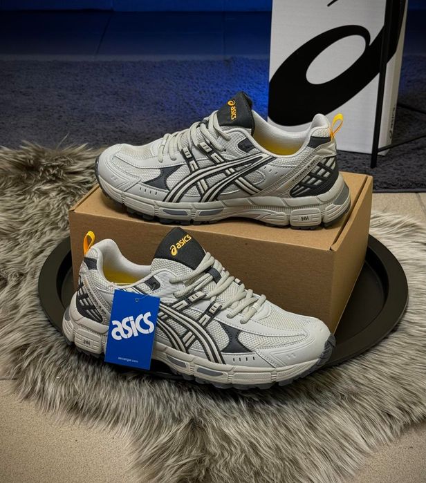 Кросівки ASICS чоловічі кремові кроссовки асикс