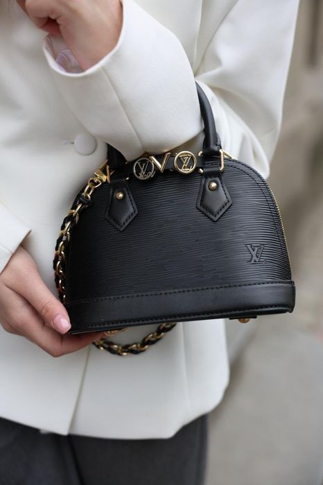 Louis Vuitton Alma Mini Epi Leather Black