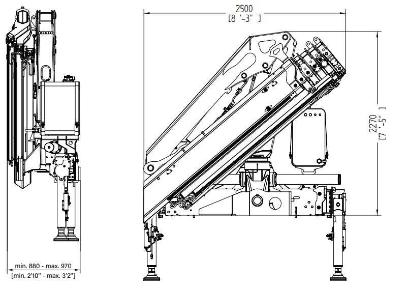 Кран-маніпулятор Copma 178.3 (виліт 10,27 м. 1450 кг) Італія