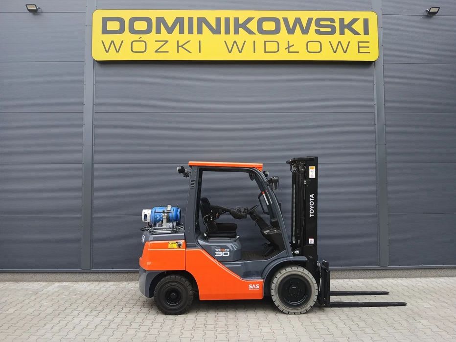 Toyota 02-8FGF30  wózek widłowy 2021R. LPG duplex WYNAJEM SPRZEDAŻ SERWIS