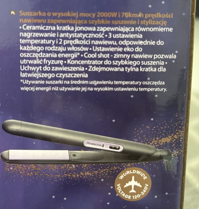 Suszarka Remington i prostownica