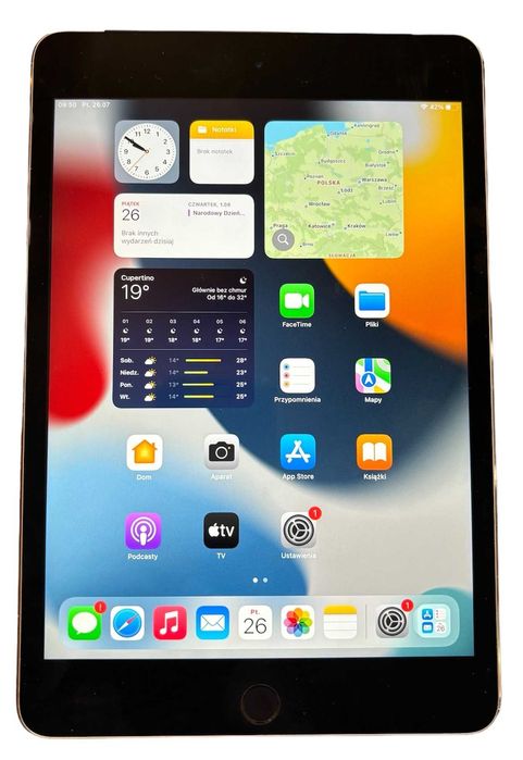 Tablet APPLE iPad Mini 4 A1550 7,9" 2 GB / 128 GB Szary Wi-Fi + LTE