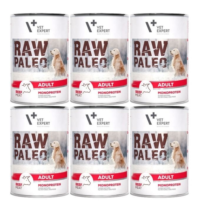 Raw paleo Adult Beef 6x800g wołowina