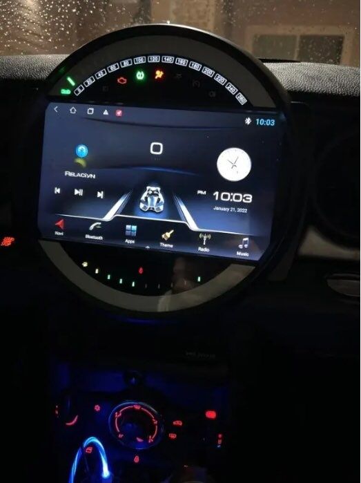 Rádio 4/64GB Mini R55 R56 R60 Android 14 (Novo)