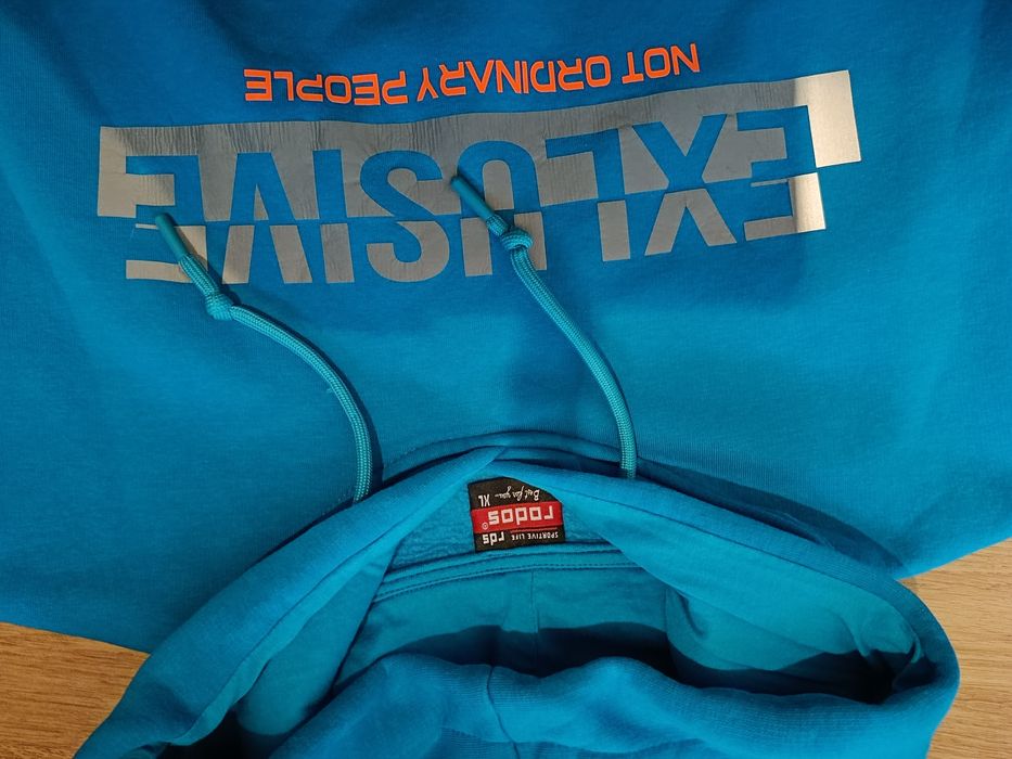 Bluza sportowa ciepła XL niebieska Rodos sportive life rds