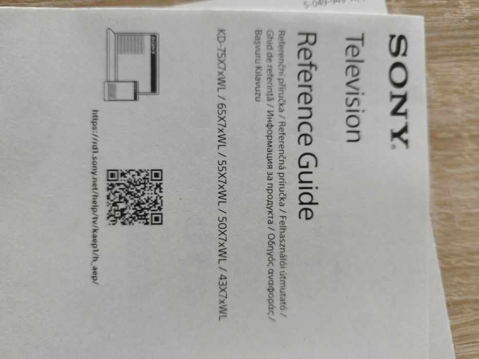 Pilot do telewizora SONY KD X7xWL